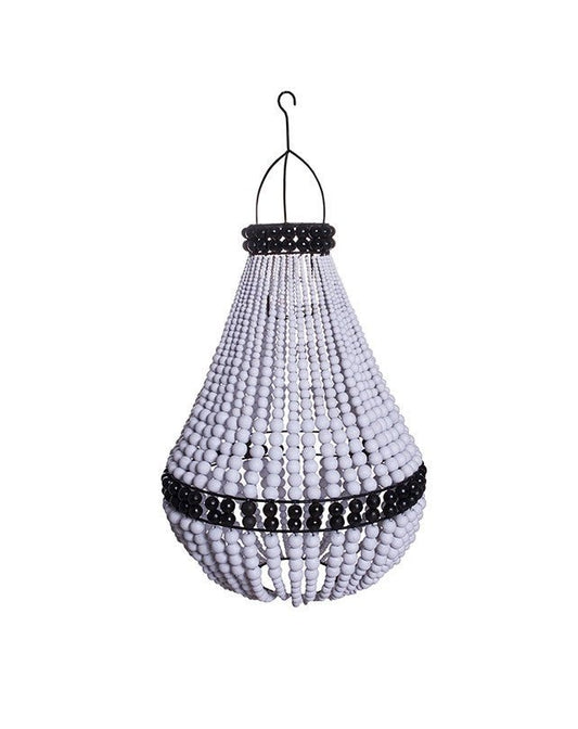 Tenda Wooden Bead Lamp Shade (White) - Lighting - Republic Home