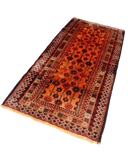 Zabol Burnt Orange Rug 231 x 100cm - Rugs - Republic Home