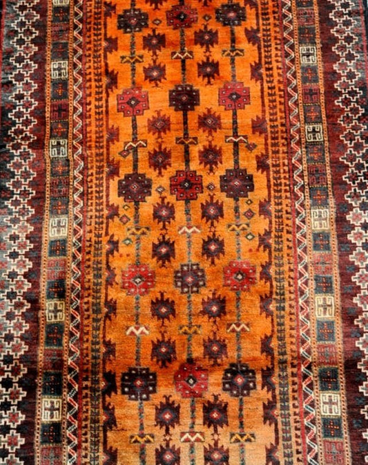 Zabol Burnt Orange Rug 231 x 100cm - Rugs - Republic Home