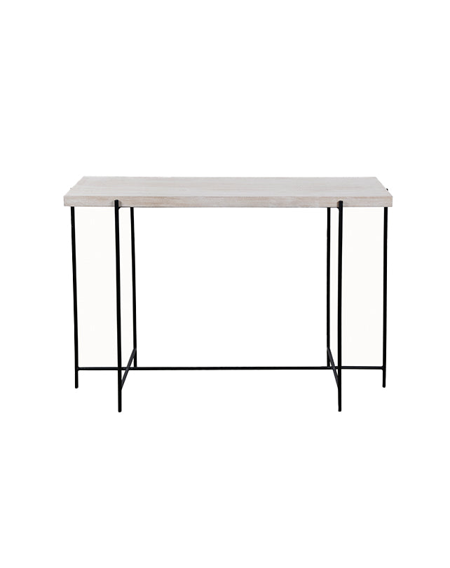 Loxley Console (Whitewash)