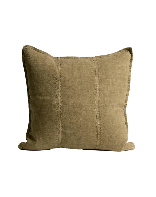 Luca Linen Cushion - Olive 60x60