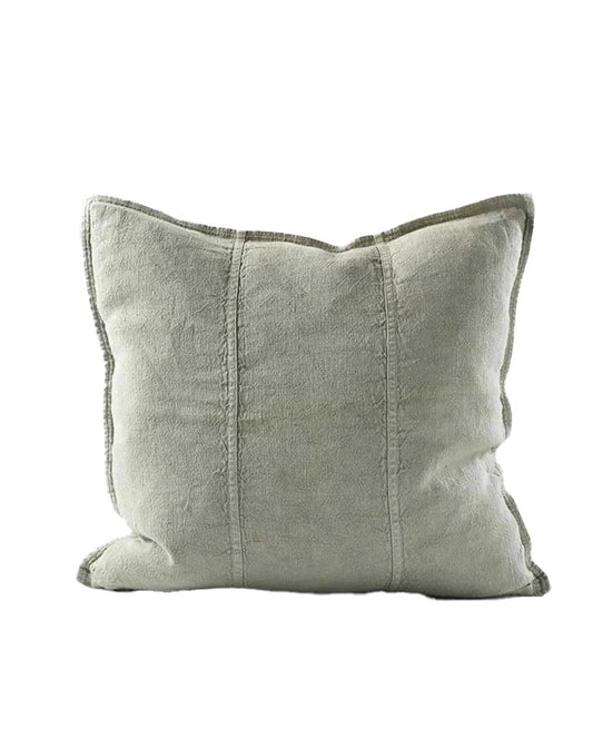Luca Linen Outdoor Cushion - Pistachio 50x50