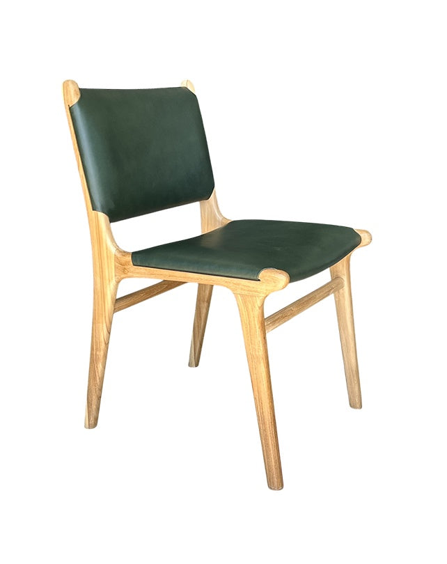 Maya Plush Dining Chair (Dark Green)