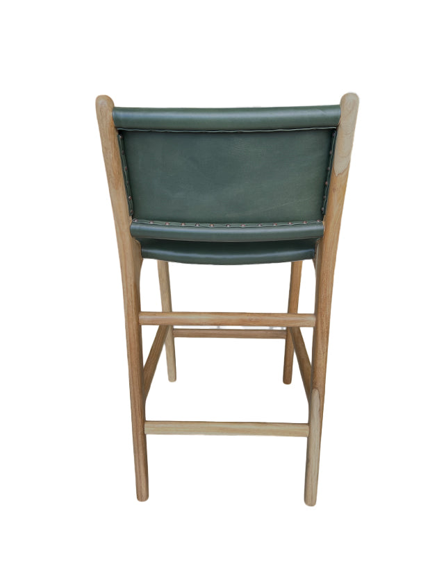 Maya Plush Counter Stool with Back