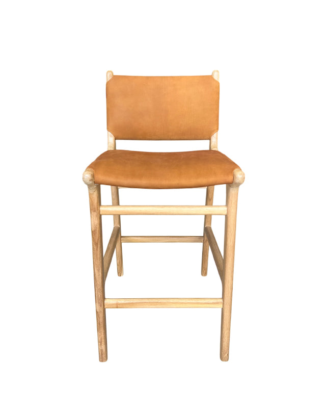 Maya Plush Counter Stool with Back