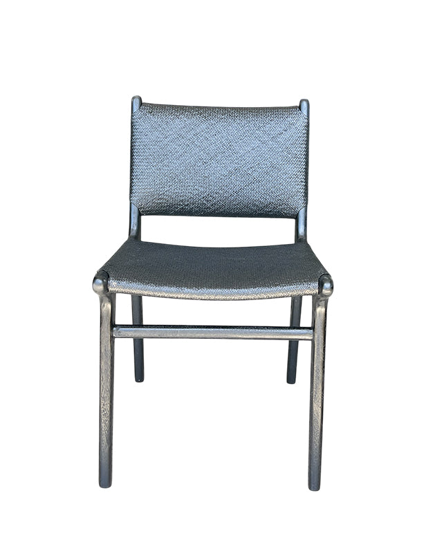 Maya Plush Dining Chair (Black Rattan)