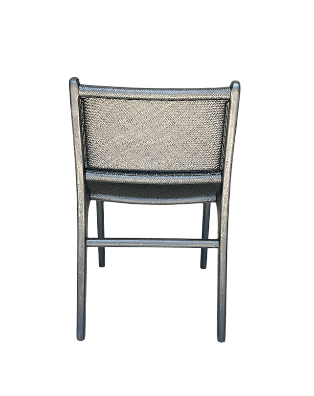 Maya Plush Dining Chair (Black Rattan)