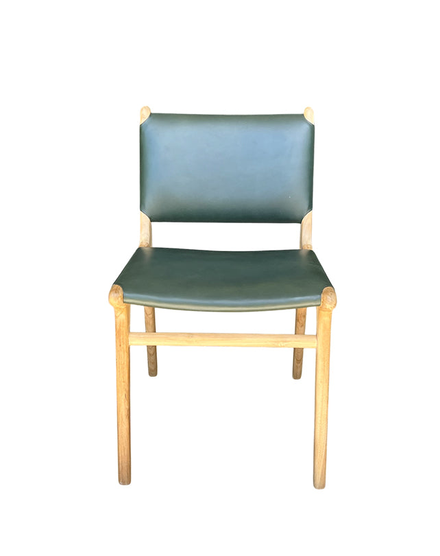 Maya Plush Dining Chair (Dark Green)