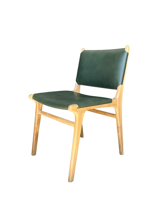 Maya Plush Dining Chair (Dark Green)