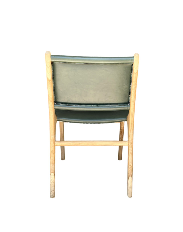 Maya Plush Dining Chair (Dark Green)