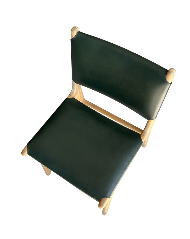 Maya Plush Dining Chair (Dark Green)