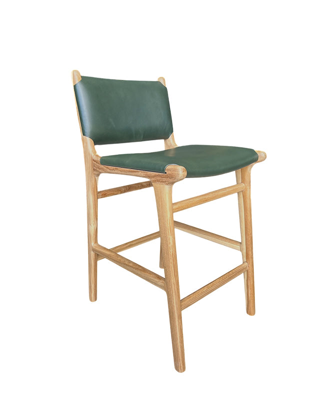 Maya Plush Counter Stool with Back