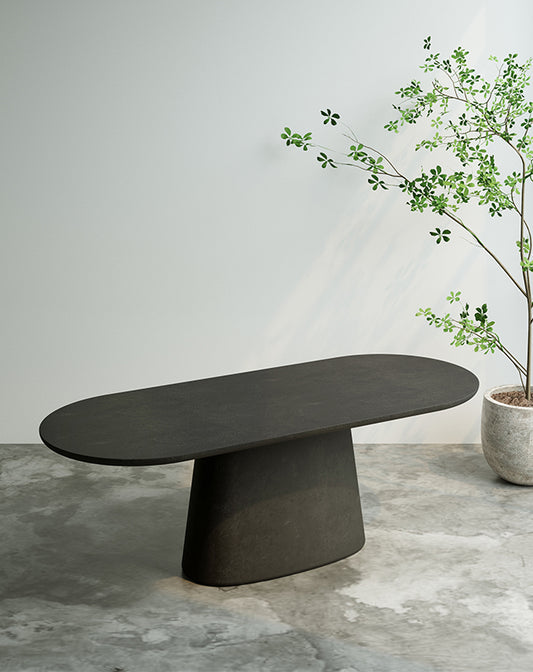 Milano Oval Dining Table (single pedestal)