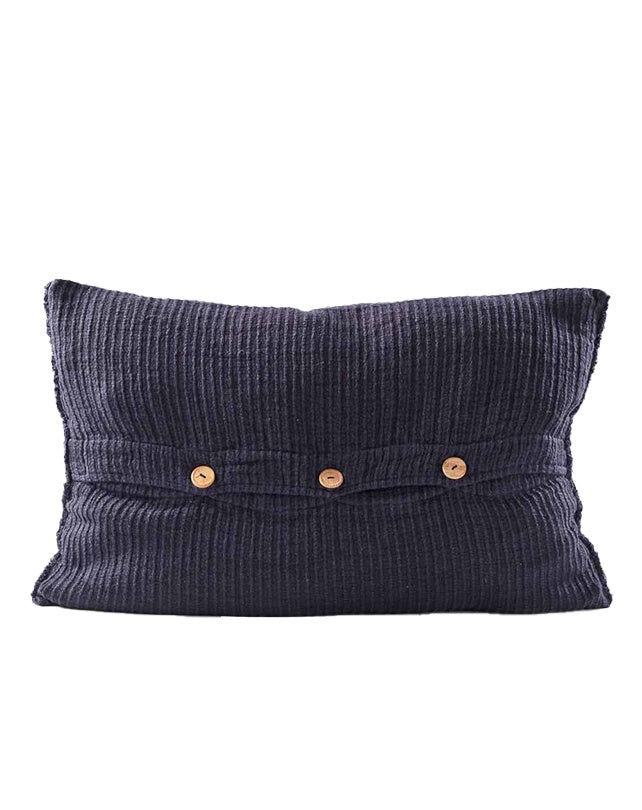 Rafflad Linen Cushion - Navy 40x60