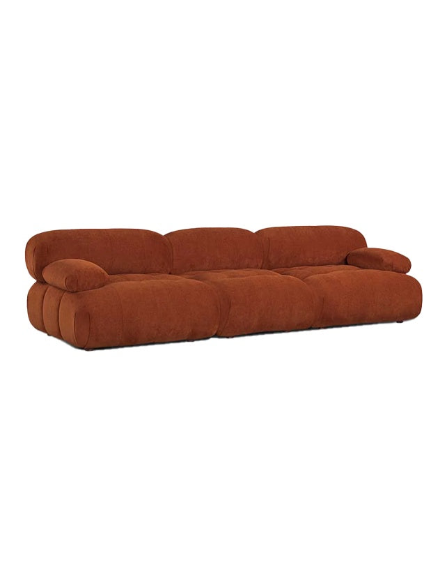 Solene 3s Sofa - Terracotta