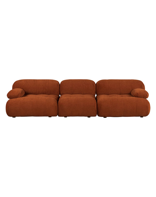 Solene 3s Sofa - Terracotta