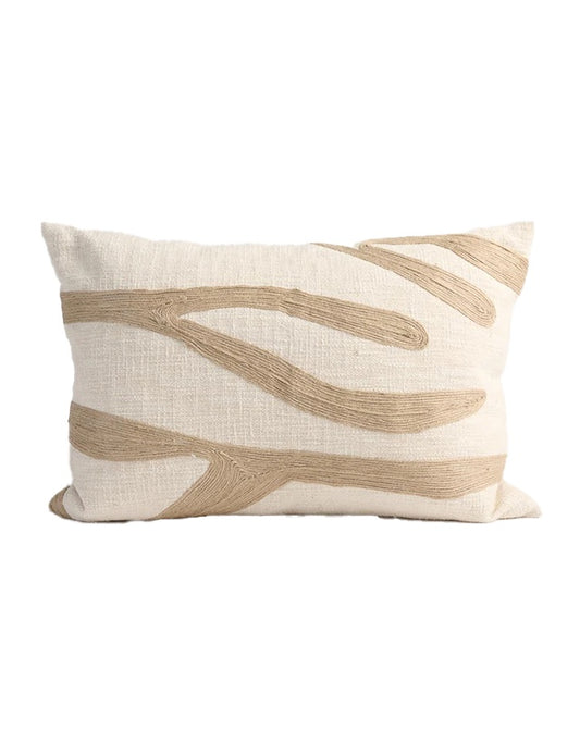 Zanth Cushion - Ivory/Natural