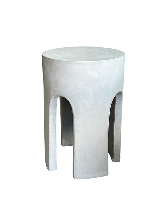 Grey Terrazzo Arch Stool - Furniture - Republic Home
