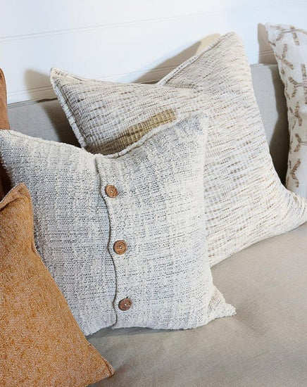 Ida Cushion - Off White/Slate - Cushion - Republic Home