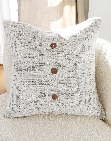 Ida Cushion - Off White/Slate - Cushion - Republic Home