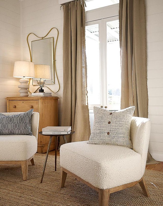 Ida Cushion - Off White/Slate - Cushion - Republic Home