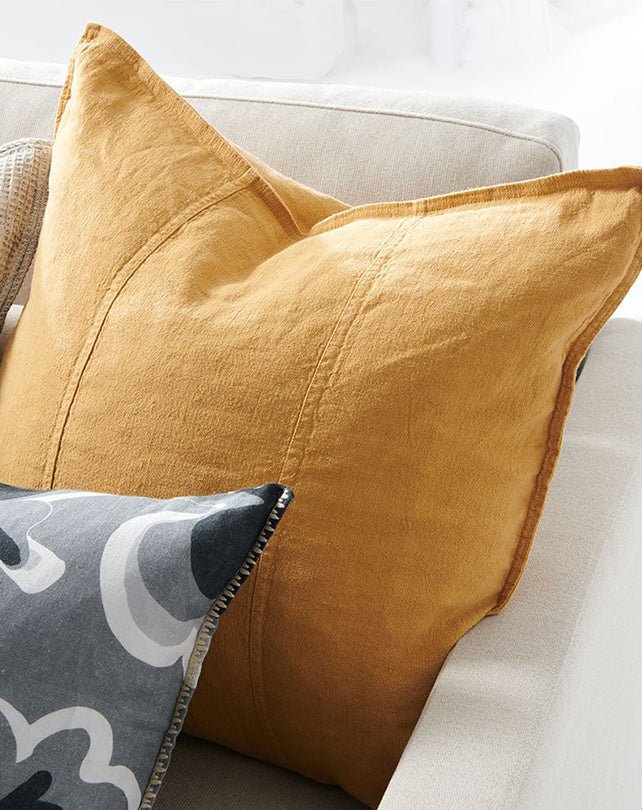 Luca Turmeric Cushion 50x50 - Cushion - Republic Home