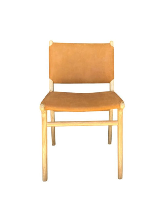 Maya Plush Dining Chair (Nubuck Camel) - Furniture - Republic Home