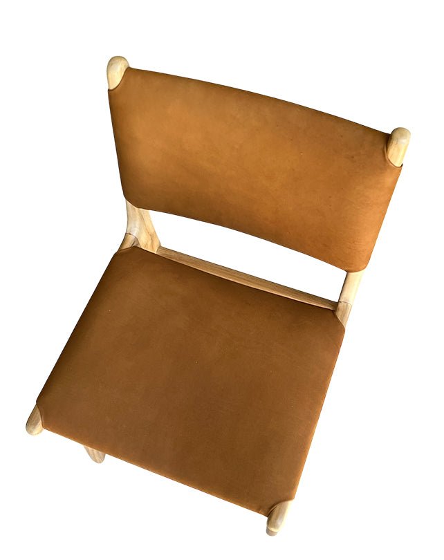 Maya Plush Dining Chair (Nubuck Camel) - Furniture - Republic Home