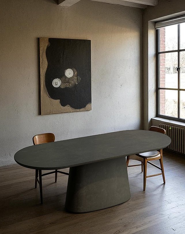Milano Oval Dining Table (single pedestal) - Furniture - Republic Home