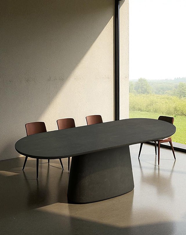 Milano Oval Dining Table (single pedestal) - Furniture - Republic Home