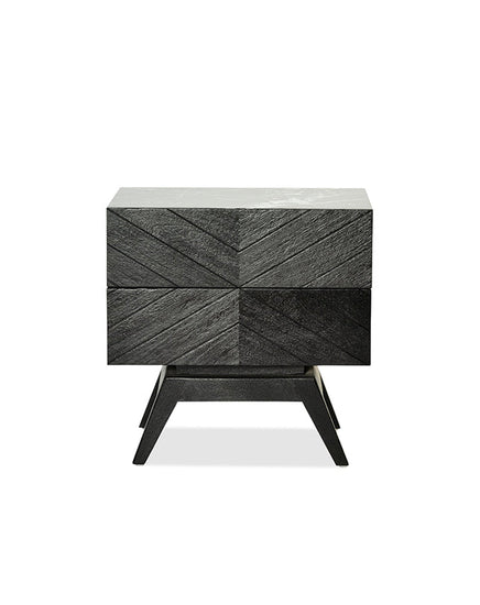 Sari Bedside 2 Drw Studio Carving - Furniture - Republic Home