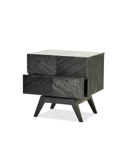Sari Bedside 2 Drw Studio Carving - Furniture - Republic Home