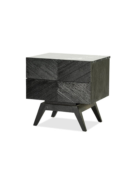 Sari Bedside 2 Drw Studio Carving - Furniture - Republic Home