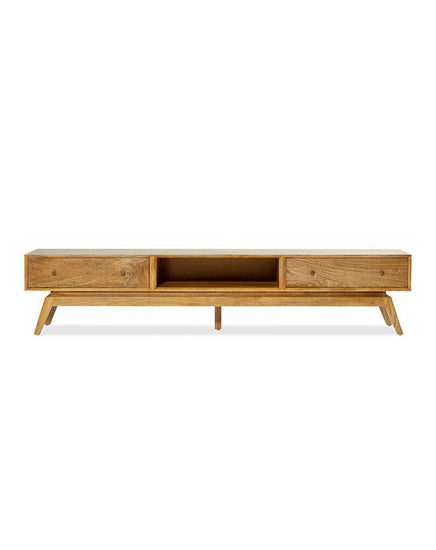 Sari Entertainment Unit Open Middle Shelf - Furniture - Republic Home