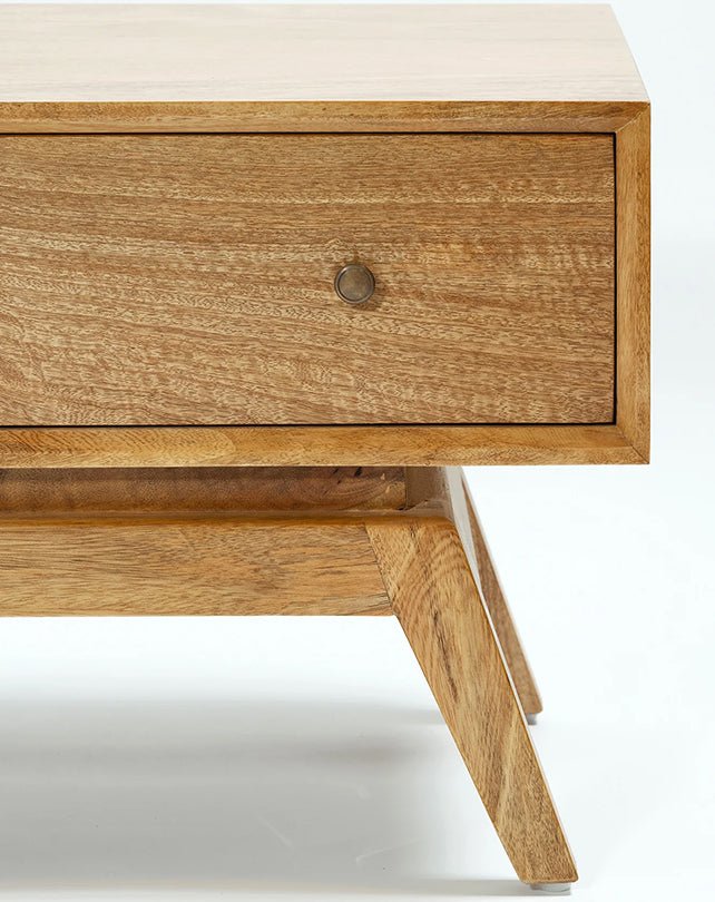 Sari Entertainment Unit Open Middle Shelf - Furniture - Republic Home