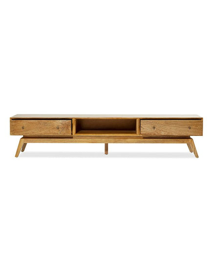 Sari Entertainment Unit Open Middle Shelf - Furniture - Republic Home
