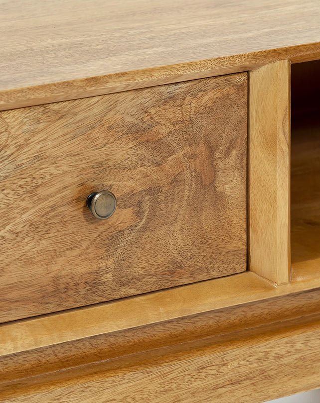 Sari Entertainment Unit Open Middle Shelf - Furniture - Republic Home