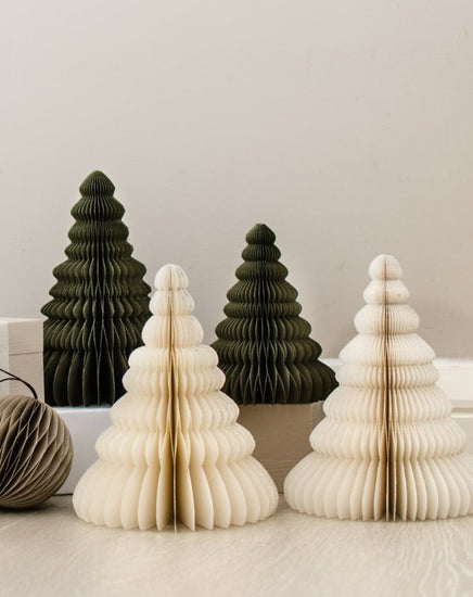 Tree Standing Off - White with Silver Glitter Edge - Homewares - Republic Home