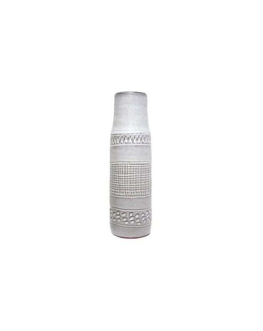 Zabu Ceramic Vase 39cmH - Grey - Republic Home - Homewares