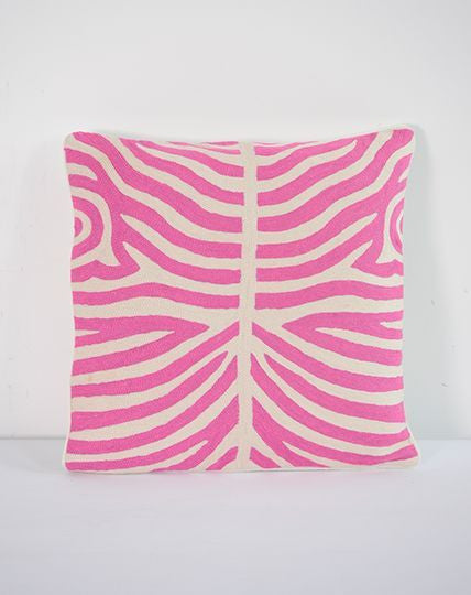 Zebra Pink cushion - Republic Home - Cushion