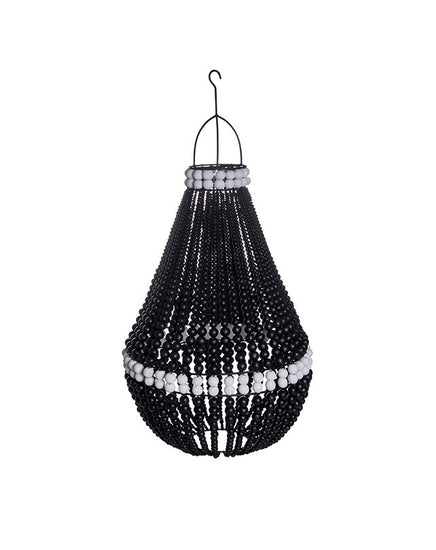 Tenda Wooden Bead Lamp Shade (Black) - Republic Home - Lighting