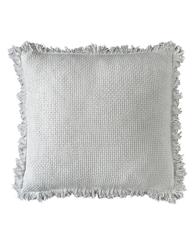 Chelsea Cushion With Fringe -  White 60x60 - Republic Home - Cushion