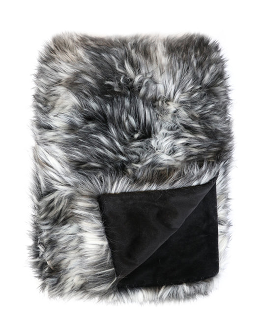 Faux Fur Throw - Alaskan Wolf 1.5x1.8