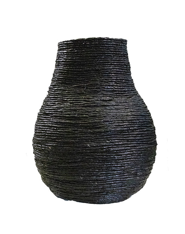 Banana Leaf Vase (Black)