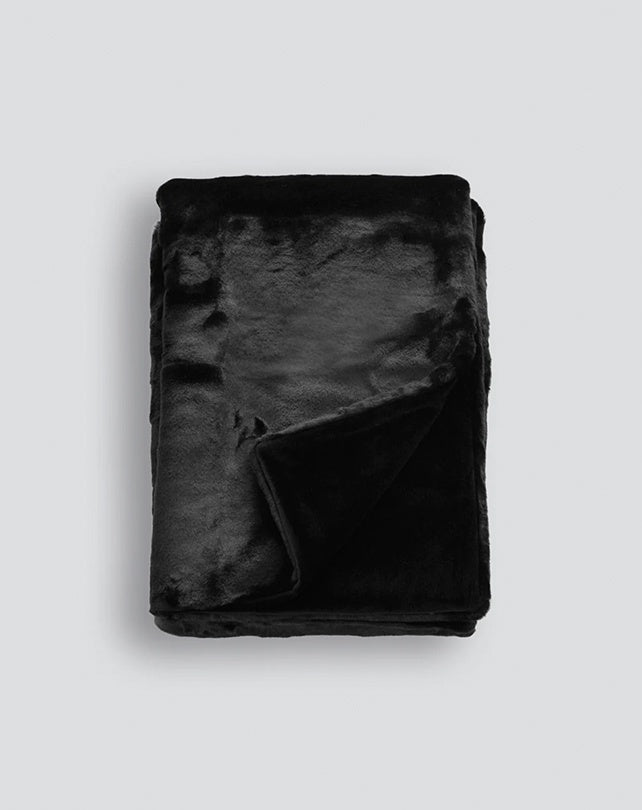 Heirloom Faux Fur Throw - Black Panther 150x180