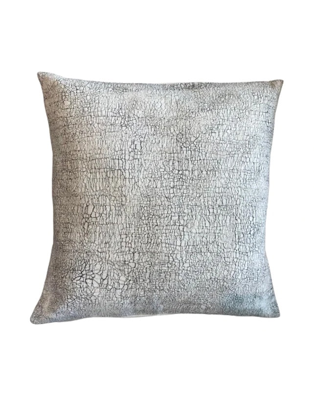 Cracked Earth Charcoal Batik Cushion