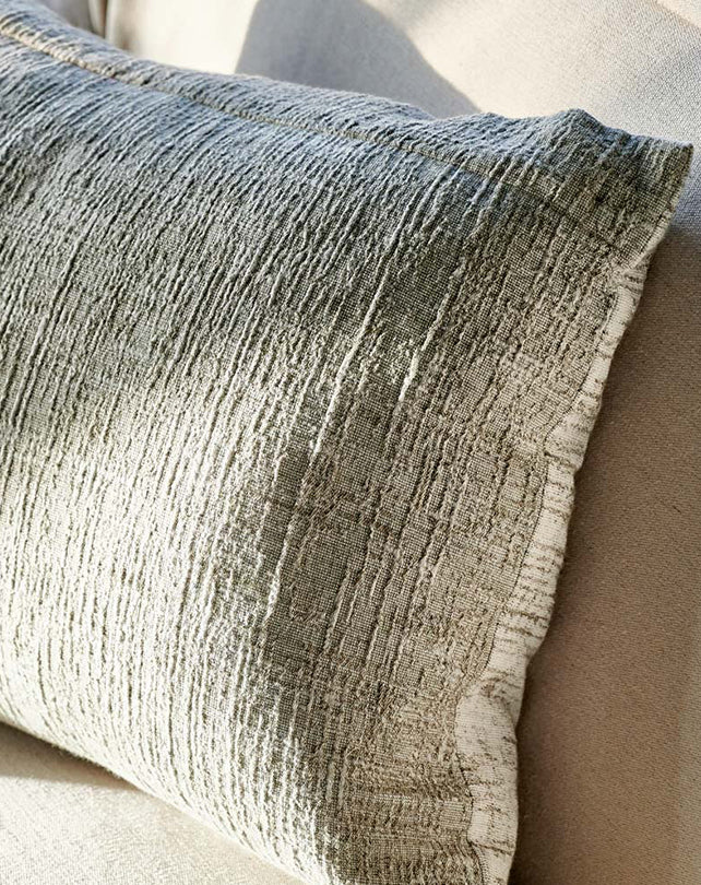 Dendi Reversible Jacquard Cushion - Sage 40x60