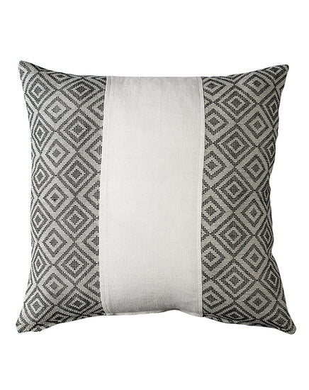 Verdeel Diamond Weave & White Stripe Cushion 50x50 - Republic Home - Cushion