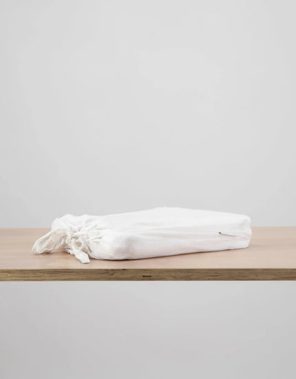European Linen Duvet Cover Set — White IsleOfOmni