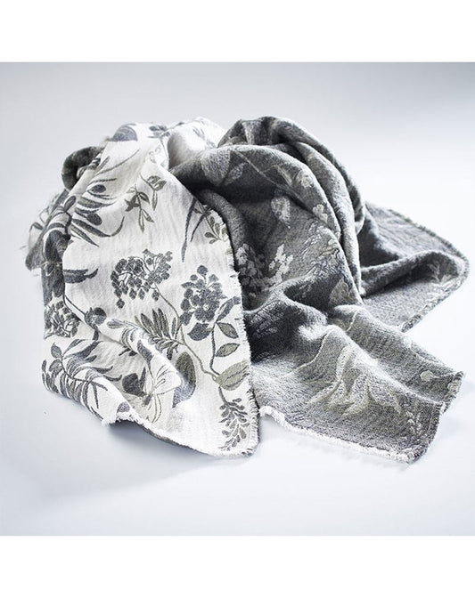 Fiore Reversible Throw - Slate/Sage/Ivory 200x150